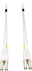 Tripp-Lite - 3' Long, LC/LC Head, Multimode Fiber Optic Cable - Aqua, Use with LAN - Best Tool & Supply