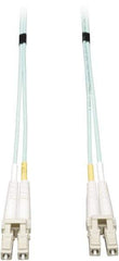 Tripp-Lite - 33' Long, LC/LC Head, Multimode Fiber Optic Cable - Aqua, Use with LAN - Best Tool & Supply