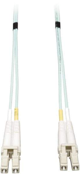 Tripp-Lite - 26' Long, LC/LC Head, Multimode Fiber Optic Cable - Aqua, Use with LAN - Best Tool & Supply