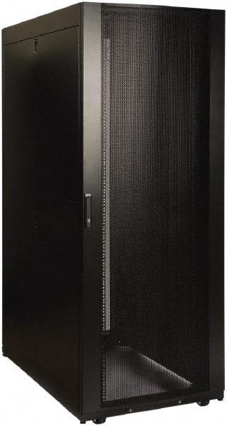 Tripp-Lite - 23.63" Overall Width x 42" Rack Height x 50.89" Overall Depth Data Cable Enclosure - 3,000 Lb Capacity, Black - Best Tool & Supply