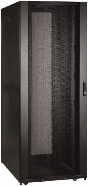 Tripp-Lite - 29.53" Overall Width x 42" Rack Height x 43" Overall Depth Data Cable Enclosure - 3,000 Lb Capacity, Black - Best Tool & Supply