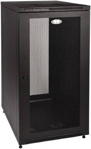 Tripp-Lite - 24.2" Overall Width x 24" Rack Height x 34.06" Overall Depth Data Cable Enclosure - 3,000 Lb Capacity, Black - Best Tool & Supply