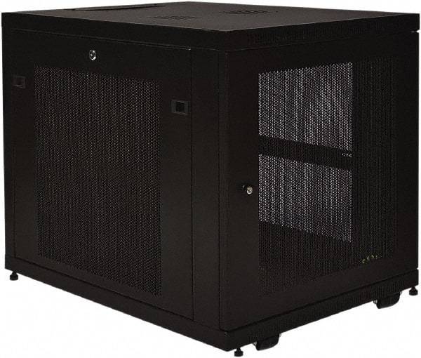 Tripp-Lite - 23.6" Overall Width x 12" Rack Height x 33-1/2" Overall Depth Data Cable Enclosure - 3,000 Lb Capacity, Black - Best Tool & Supply