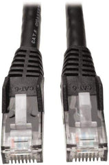 Tripp-Lite - Cat6, 24 AWG, 8 Wires, 550 MHz, Unshielded Network & Ethernet Cable - Black, PVC, 14' OAL - Best Tool & Supply