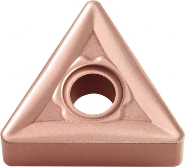 Kyocera - TNMG332 C Grade CA310 Carbide Turning Insert - TiCN/Al2O3 Finish, 60° Triangle, 3/8" Inscr Circle, 3/16" Thick, 1/32" Corner Radius - Best Tool & Supply