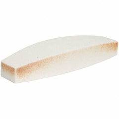 Norton - 9" Long x 2-1/2" Wide x 1-1/2" Thick, Aluminum Oxide Sharpening Stone - Boat Shaped, Medium Grade - Best Tool & Supply