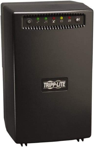 Tripp-Lite - 15 Amp, 1,500 VA, Tower Mount Line Interactive Backup Uninterruptible Power Supply - Backup 4 min with Full Load & 8-1/2 min with Half Load, 120 VAC Input & Output, 940 Watt Output, 1 Phases, 8 Outlets - Best Tool & Supply