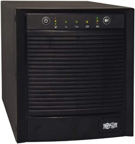 Tripp-Lite - 20 Amp, 3,000 VA, Tower Mount Line Interactive Backup Uninterruptible Power Supply - Backup 3-1/2 min with Full Load & 10 min with Half Load, 120 VAC Input & Output, 2,250 Watt Output, 1 Phases, 8 Outlets - Best Tool & Supply