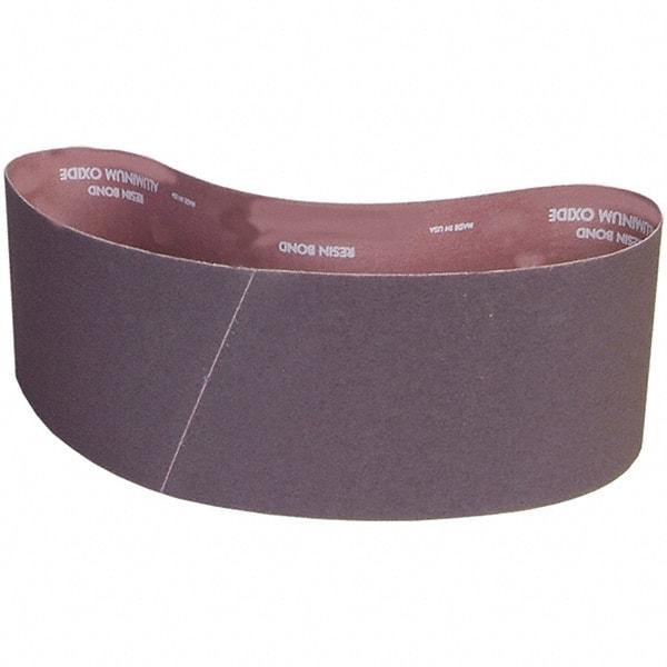 Norton - 6" Wide x 48" OAL, 100 Grit, Aluminum Oxide Abrasive Belt - Aluminum Oxide, Coated, X Weighted Cloth Backing - Best Tool & Supply