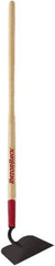 Razor-Back - 4-1/4" High x 6" Wide Square Steel Hoe - 54" Long Wood Straight Handle, No Step - Best Tool & Supply