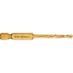 DeWALT - 9/64" High Speed Steel, 135° Point, Straight Shank Maintenance Drill Bit - Best Tool & Supply