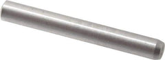 Made in USA - 2.5mm Diam x 20mm Pin Length 416 Stainless Steel Precision Dowel Pin - C 36-42 Hardness, 1 Beveled & 1 Rounded End - Best Tool & Supply