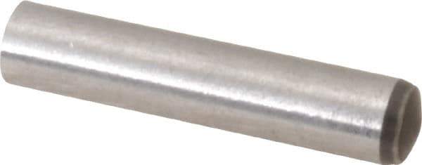 Made in USA - 4mm Diam x 20mm Pin Length 416 Stainless Steel Precision Dowel Pin - C 36-42 Hardness, 1 Beveled & 1 Rounded End - Best Tool & Supply