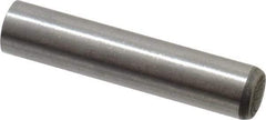 Made in USA - 6mm Diam x 30mm Pin Length 416 Stainless Steel Precision Dowel Pin - C 36-42 Hardness, 1 Beveled & 1 Rounded End - Best Tool & Supply