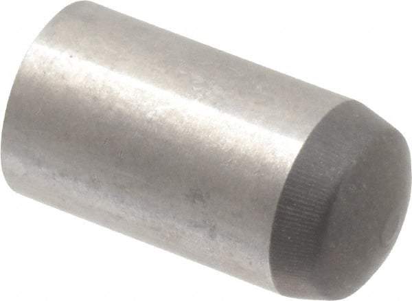 Made in USA - 8mm Diam x 16mm Pin Length 416 Stainless Steel Precision Dowel Pin - C 36-42 Hardness, 1 Beveled & 1 Rounded End - Best Tool & Supply