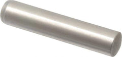 Made in USA - 8mm Diam x 40mm Pin Length 416 Stainless Steel Precision Dowel Pin - C 36-42 Hardness, 1 Beveled & 1 Rounded End - Best Tool & Supply