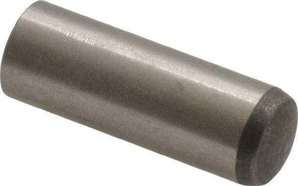 Made in USA - 10mm Diam x 30mm Pin Length 416 Stainless Steel Precision Dowel Pin - C 36-42 Hardness, 1 Beveled & 1 Rounded End - Best Tool & Supply