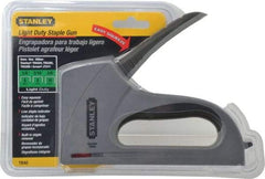 Stanley - Manual Staple Gun - 1/4, 5/16, 3/8" Staples, Silver, Steel - Best Tool & Supply