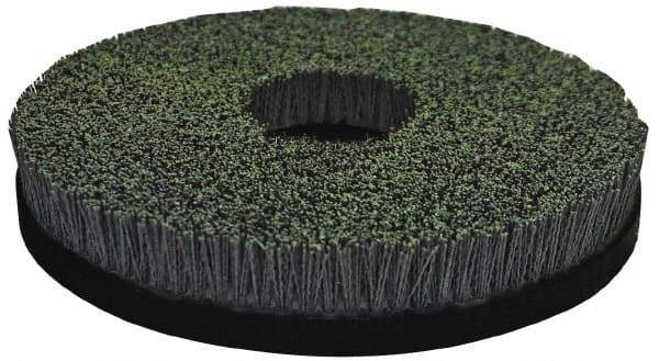 Osborn - 12" 80 Grit Silicon Carbide Crimped Disc Brush - Medium Grade, Plain Hole Connector, 1" Trim Length, 7/8" Arbor Hole - Best Tool & Supply