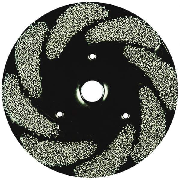 Osborn - 10" 180 Grit Silicon Carbide Crimped Disc Brush - Very Fine Grade, Plain Hole Connector, 1-1/2" Trim Length, 3/4" Shank Diam, 7/8" Arbor Hole - Best Tool & Supply