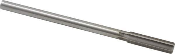 Made in USA - 0.525" High Speed Steel 6 Flute Chucking Reamer - Straight Flute, 0.4355" Straight Shank, 2" Flute Length, 8" OAL - Best Tool & Supply