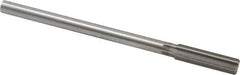 Made in USA - 0.525" High Speed Steel 6 Flute Chucking Reamer - Straight Flute, 0.4355" Straight Shank, 2" Flute Length, 8" OAL - Best Tool & Supply