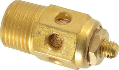 PRO-SOURCE - 3/8 Male NPT, 11/16" Hex, 1-5/8" OAL, Speed Control Muffler - 300 Max psi, 40 CFM, Brass - Best Tool & Supply