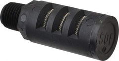 PRO-SOURCE - 1/4 Male NPT, 5/8" Hex, 2-15/64" OAL, Muffler - 150 Max psi, Glass Filled Nylon - Best Tool & Supply