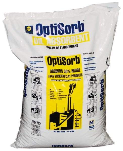 Made in USA - 25 Lb Poly Bag Diatomaceous Earth Granular Sorbent - Universal Use - Best Tool & Supply