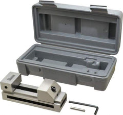 Gibraltar - 1-31/32" Jaw Width, 65mm Jaw Opening Capacity, 0.984" Jaw Height, Toolmaker's Vise - Flat Jaw, 0.003" Parallelism, 0.005" Squareness, 135mm OAL x 1.97" OAH - Best Tool & Supply