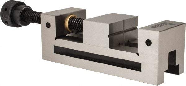 Gibraltar - 2-7/8" Jaw Width, 3-7/8" Jaw Opening Capacity, 1-3/8" Jaw Height, Toolmaker's Vise - Flat Jaw, 0.00012" Parallelism, 0.0002" Squareness, 254mm OAL x 3-29/32" OAH - Best Tool & Supply