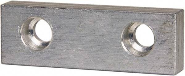 Gibraltar - 3" Wide x 1" High x 1/2" Thick, Flat/No Step Vise Jaw - Soft, Aluminum, Fixed Jaw, Compatible with 3" Vises - Best Tool & Supply