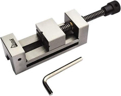 Gibraltar - 2.48" Jaw Width, 3.43 Jaw Opening Capacity, 1.26" Jaw Height, Toolmaker's Vise - Flat Jaw, 0.00012" Parallelism, 0.0002" Squareness, 230mm OAL x 2.48" OAH - Best Tool & Supply