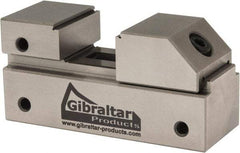 Gibraltar - 1" Jaw Width, 13/16" Jaw Opening Capacity, 3/8" Jaw Height, Toolmaker's Vise - Flat Jaw, 0.0001" Parallelism, 0.0001" Squareness, 2.55" OAL x 1-3/16" OAH - Best Tool & Supply