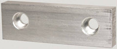 Gibraltar - 6" Wide x 2" High x 3/4" Thick, Flat/No Step Vise Jaw - Soft, Aluminum, Fixed Jaw, Compatible with 6" Vises - Best Tool & Supply