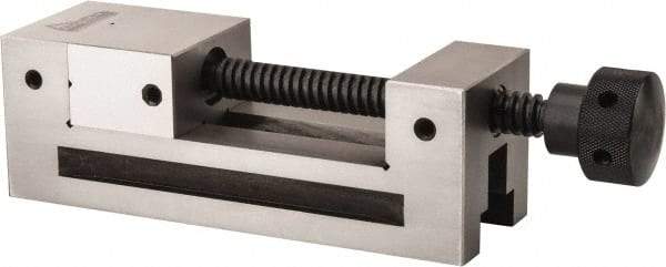 Gibraltar - 2-1/2" Jaw Width, 3" Jaw Opening Capacity, 1-1/4" Jaw Height, Toolmaker's Vise - Flat Jaw, 0.0002" Parallelism, 0.0003" Squareness, 7.4" OAL x 2-1/2" OAH - Best Tool & Supply