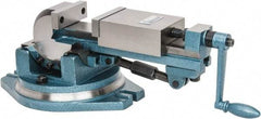 Gibraltar - 4" Jaw Width, 4-11/64" Jaw Opening Capacity, 3-Way Angle Swivel Machine Vise - Manual Operation, 1 Station, 20" Long x 7.28" High x 1-1/2" Deep, Cast Iron - Best Tool & Supply