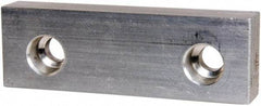 Gibraltar - 4" Wide x 1-1/4" High x 5/8" Thick, Flat/No Step Vise Jaw - Soft, Aluminum, Fixed Jaw, Compatible with 4" Vises - Best Tool & Supply