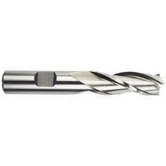 1 Dia. x 4-1/8 Overall Length 3-Flute Square End High Speed Steel SE End Mill-Round Shank-Center Cutting -Uncoated - Best Tool & Supply