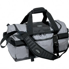 Bucket Boss - 2 Pocket Gray & Black Tarpaulin Tool Bag - 20" Wide x 12" Deep x 12" High - Best Tool & Supply