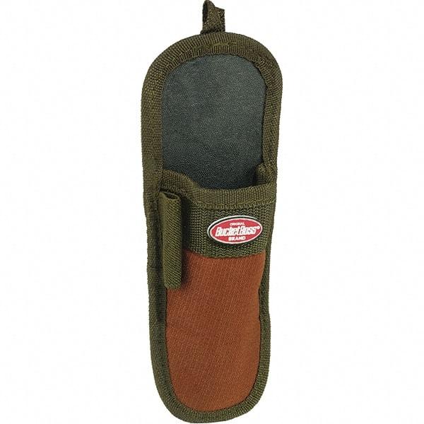 Bucket Boss - 1 Pocket Knife Holster - Polyester, Brown & Green - Best Tool & Supply