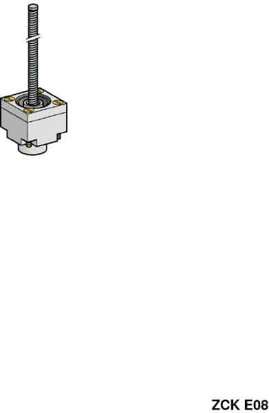 Telemecanique Sensors - 3.7 Inch Long, Limit Switch Head - For Use with ZCK Limit Switches - Best Tool & Supply