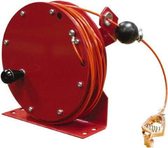 Reelcraft - 1/8 Inch x 100 Ft. Steel Stranded Cable Grounding Reel - Hand Crank Reel - Best Tool & Supply