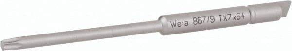 Wera - 4mm Drive, Torx Precision Screwdriver Bit - 2-1/2" OAL - Best Tool & Supply