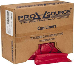 PRO-SOURCE - 32 Gal Capacity, Red, Hazardous Waste Bag - 1.3 mil Thick x 30" Wide x 43" High, Roll - Best Tool & Supply