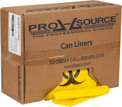 PRO-SOURCE - 33 Gal Capacity, Yellow, Hazardous Waste Bag - 1.3 mil Thick x 33" Wide x 39" High, Roll - Best Tool & Supply