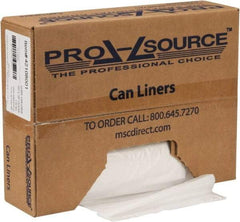 PRO-SOURCE - 1.5 mil Thick, Heavy-Duty Trash Bags - Hexene Resins, Roll Dispenser, 33" Wide x 39" High, Clear - Best Tool & Supply