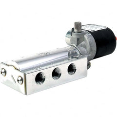 Parker - 120/60 - 110/50 VAC 1/4" NPT Port Aluminum 5-Way, 2 Position Solenoid Valve - Best Tool & Supply