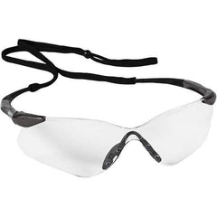 KleenGuard - Clear Lenses, Frameless Safety Glasses - Scratch Resistant, Gunmetal Nylon Frame, Size Universal, Wrap Around - Best Tool & Supply