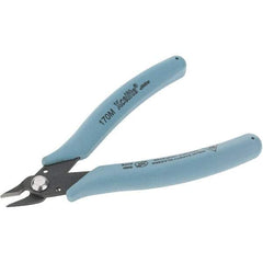 Xcelite - 5" OAL, 20 AWG Capacity, Flush Wire Cutter - Diagonal Head, Molded Plastic Handle - Best Tool & Supply